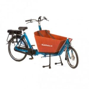 BICICLETTA CARGO ELETTRICA CLASSICA A PEDANE CORTE - BAKFIETS