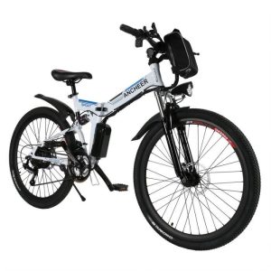 Bicicletta elettrica pieghevole da uomo da 26" - Mountain bike 22-30 km/h - 250W / 21 velocità - Nera