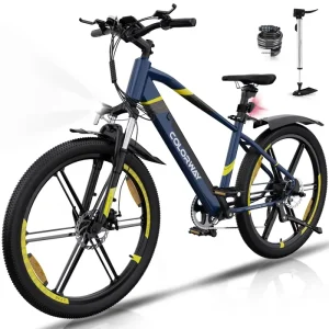 Bicicletta elettrica COLORWAY da 26", mountain bike urbana, batteria al litio rimovibile da 36V12Ah