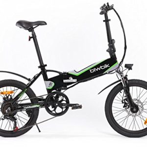 Bicicletta elettrica pieghevole BIWBIK, modello Traveller, batteria agli ioni di litio da 36 V 12 Ah