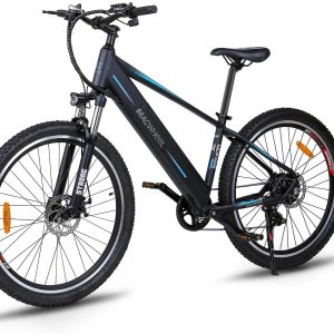 Bicicletta elettrica da montagna Macwheel da 27,5", bicicletta elettrica da montagna, batteria agli ioni di litio da 48 V/10 Ah integrata nel telaio, deragliatori Shimano a 7 velocità, sospensione con blocco, freni a disco Tektro, adulto