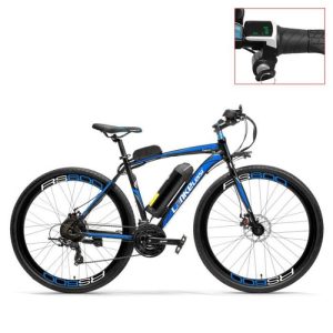 Nuova, 700C, 36V 20A, 300W, bici elettrica da strada, freni a disco, telaio in lega di alluminio, resistente. (blu)