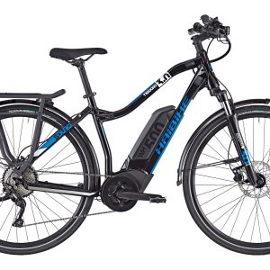 Bicicletta elettrica da turismo da donna HAIBIKE SDURO TREKKING 3.0 TRAPEZ, nera, 2020