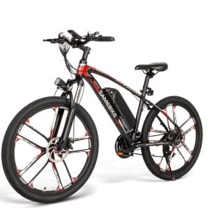 Bicicletta a pedalata assistita - Samebike MYSM26 26" 48V 350W 30 km/h - 2000mAh - Nera