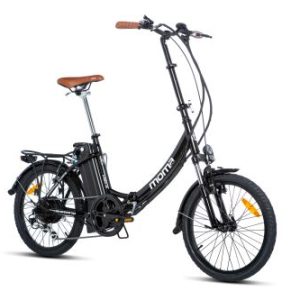 Bicicletta elettrica pieghevole da città Moma Bikes VAE, E-20.2, alluminio, SHIMANO 7V, batteria agli ioni di litio 36V 16Ah