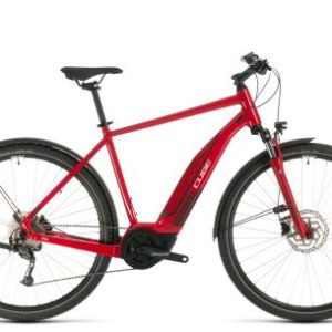 Bicicletta elettrica ibrida da uomo - Cube Nature Hybrid ONE 500 Allroad rosso 2020 - 58 cm