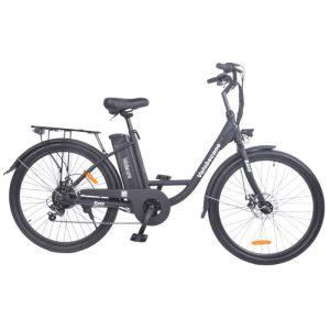 Bicicletta elettrica VELOBECANE da 26" - 7 velocità - Freni a disco - Autonomia di 40 km - Nera